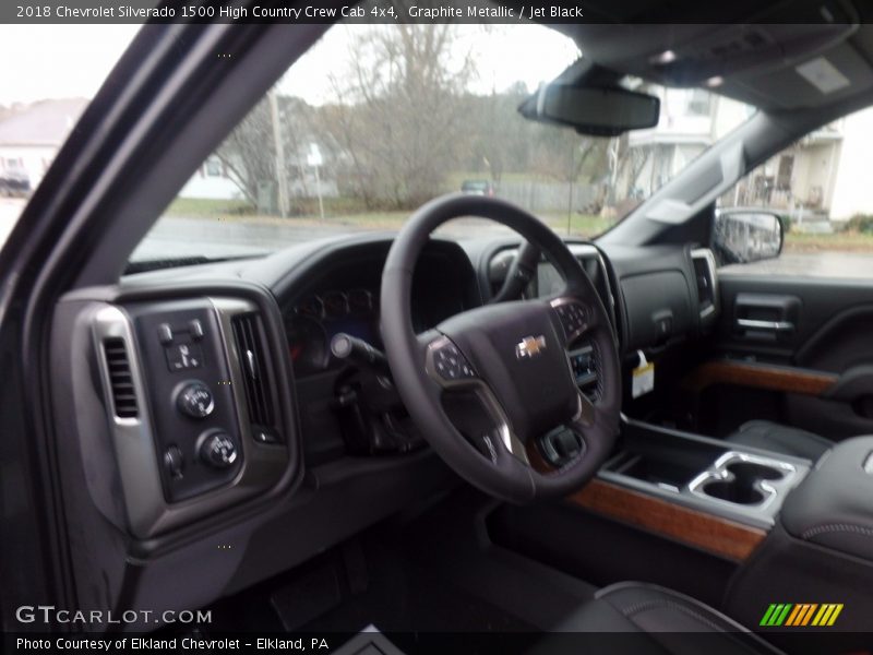 Graphite Metallic / Jet Black 2018 Chevrolet Silverado 1500 High Country Crew Cab 4x4