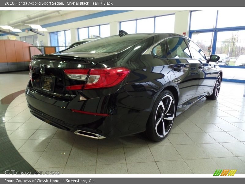 Crystal Black Pearl / Black 2018 Honda Accord Sport Sedan