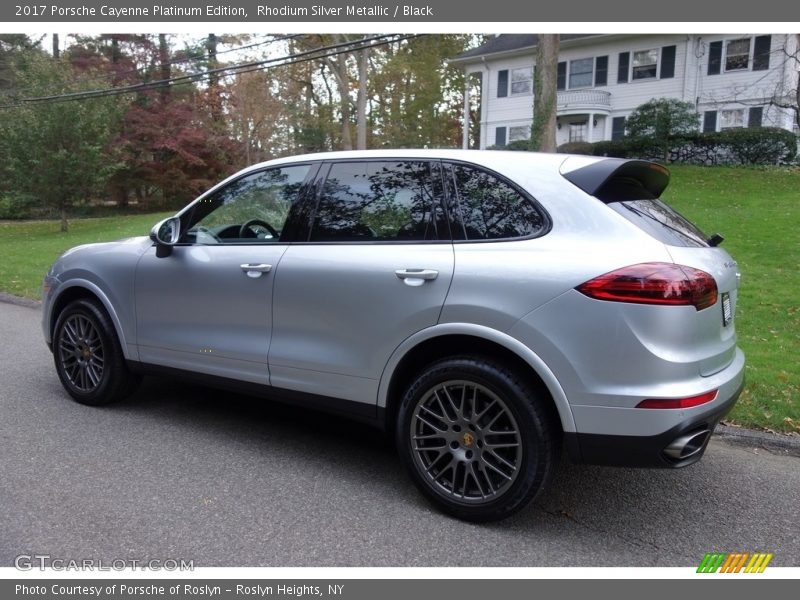 Rhodium Silver Metallic / Black 2017 Porsche Cayenne Platinum Edition