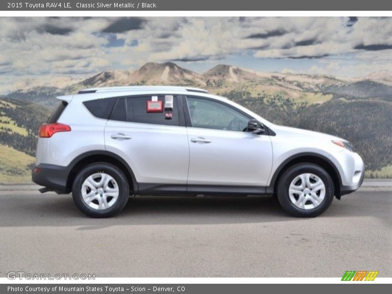 Classic Silver Metallic / Black 2015 Toyota RAV4 LE