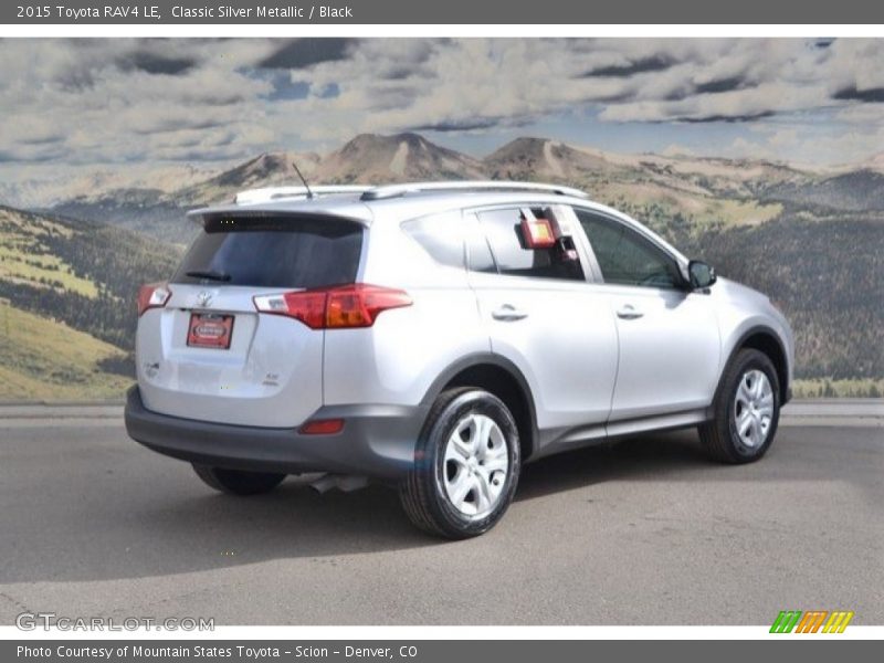 Classic Silver Metallic / Black 2015 Toyota RAV4 LE
