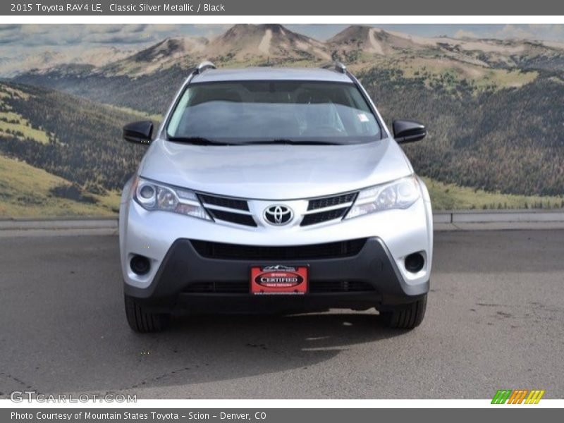 Classic Silver Metallic / Black 2015 Toyota RAV4 LE