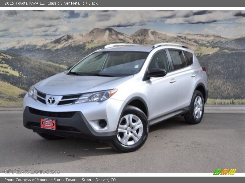 Classic Silver Metallic / Black 2015 Toyota RAV4 LE