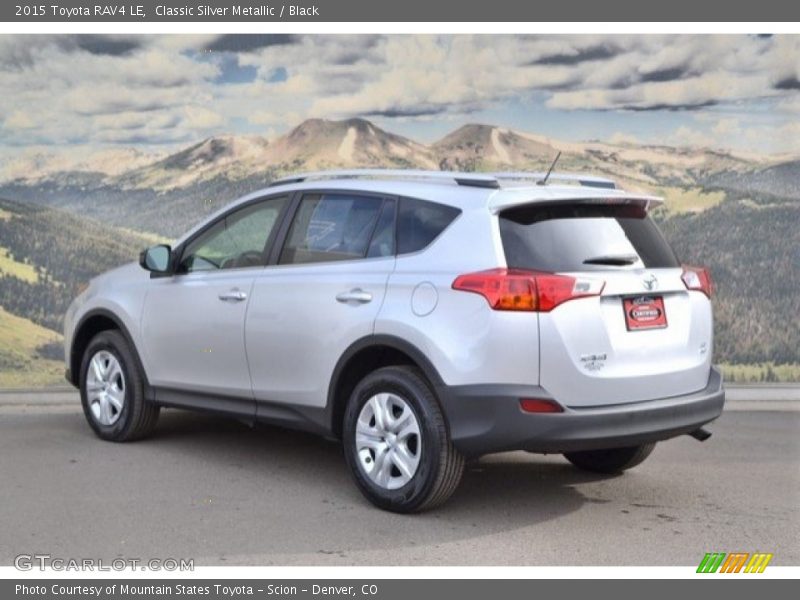 Classic Silver Metallic / Black 2015 Toyota RAV4 LE