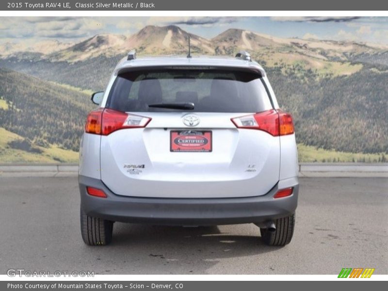 Classic Silver Metallic / Black 2015 Toyota RAV4 LE