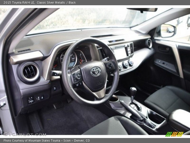 Classic Silver Metallic / Black 2015 Toyota RAV4 LE