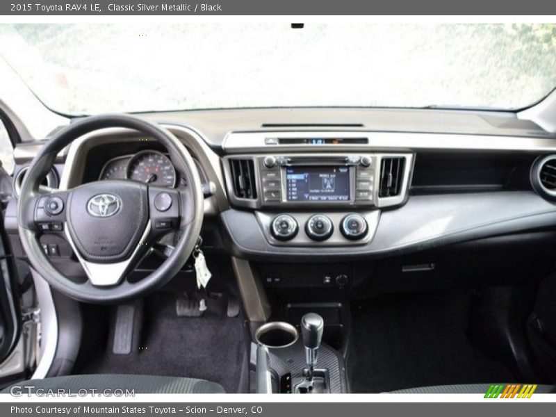 Classic Silver Metallic / Black 2015 Toyota RAV4 LE