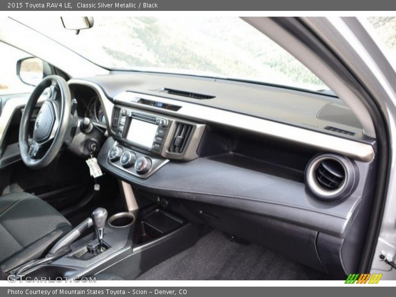 Classic Silver Metallic / Black 2015 Toyota RAV4 LE