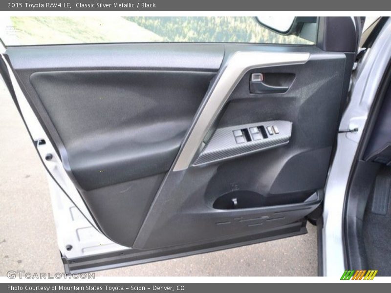 Classic Silver Metallic / Black 2015 Toyota RAV4 LE