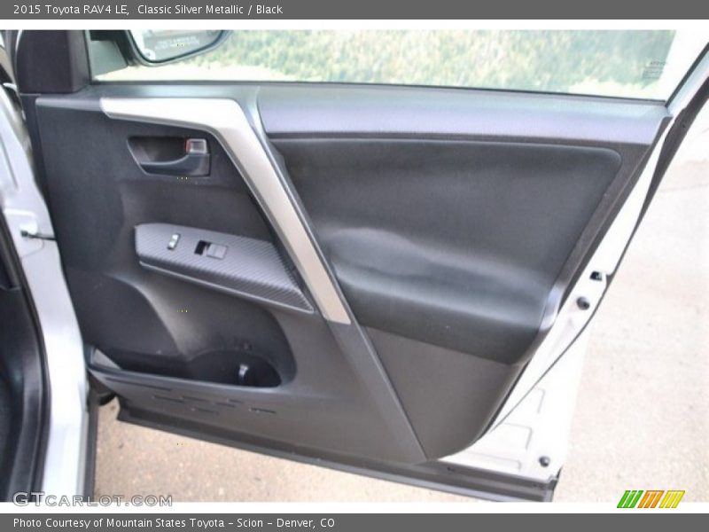 Classic Silver Metallic / Black 2015 Toyota RAV4 LE
