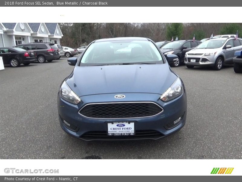 Blue Metallic / Charcoal Black 2018 Ford Focus SEL Sedan