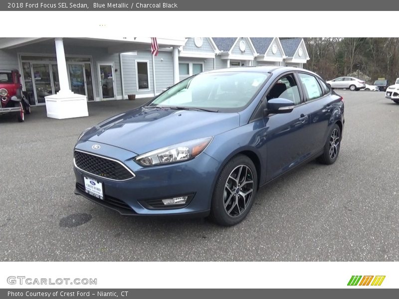 Blue Metallic / Charcoal Black 2018 Ford Focus SEL Sedan
