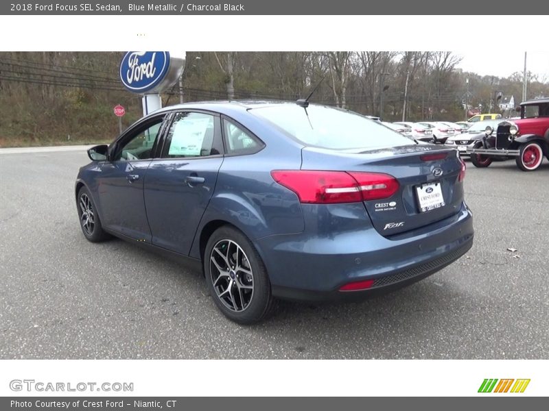 Blue Metallic / Charcoal Black 2018 Ford Focus SEL Sedan