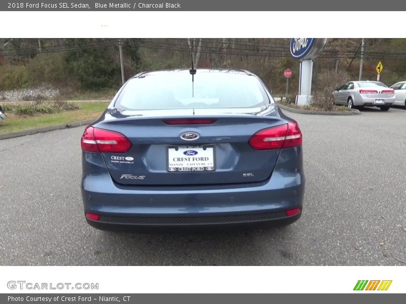 Blue Metallic / Charcoal Black 2018 Ford Focus SEL Sedan