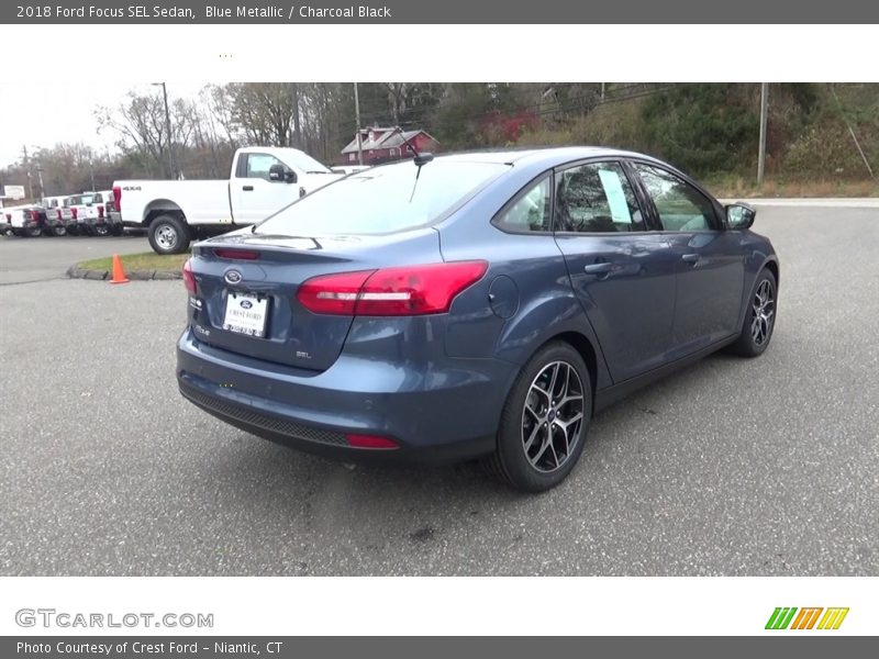 Blue Metallic / Charcoal Black 2018 Ford Focus SEL Sedan
