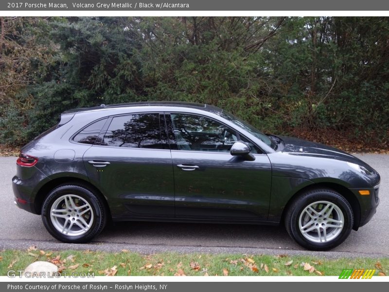 Volcano Grey Metallic / Black w/Alcantara 2017 Porsche Macan