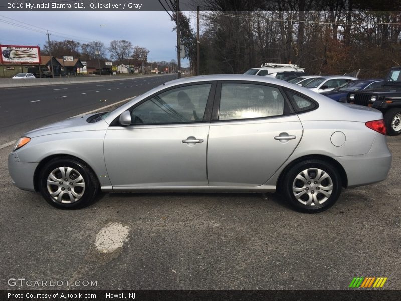Quicksilver / Gray 2010 Hyundai Elantra GLS