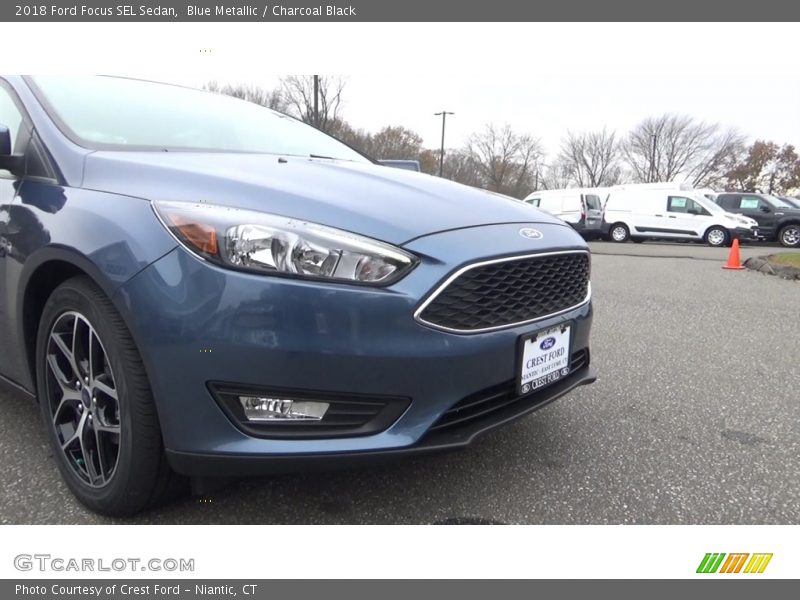 Blue Metallic / Charcoal Black 2018 Ford Focus SEL Sedan