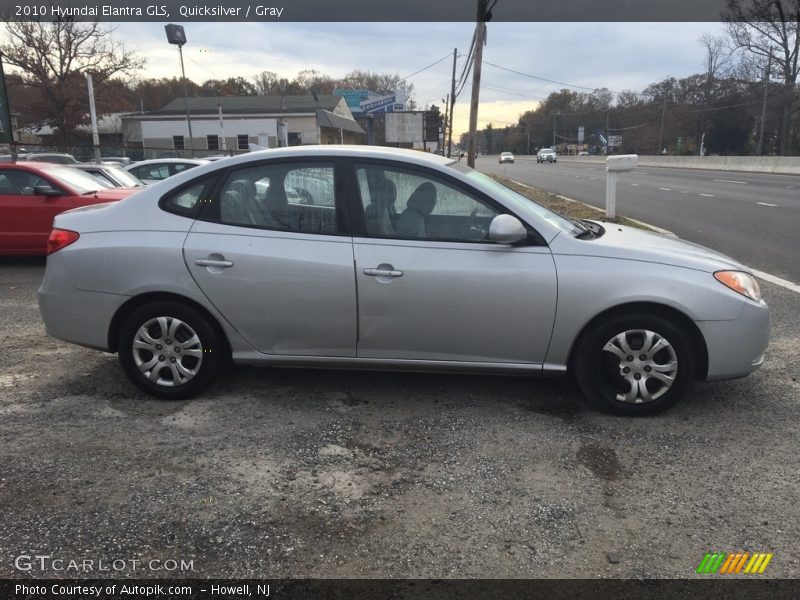 Quicksilver / Gray 2010 Hyundai Elantra GLS