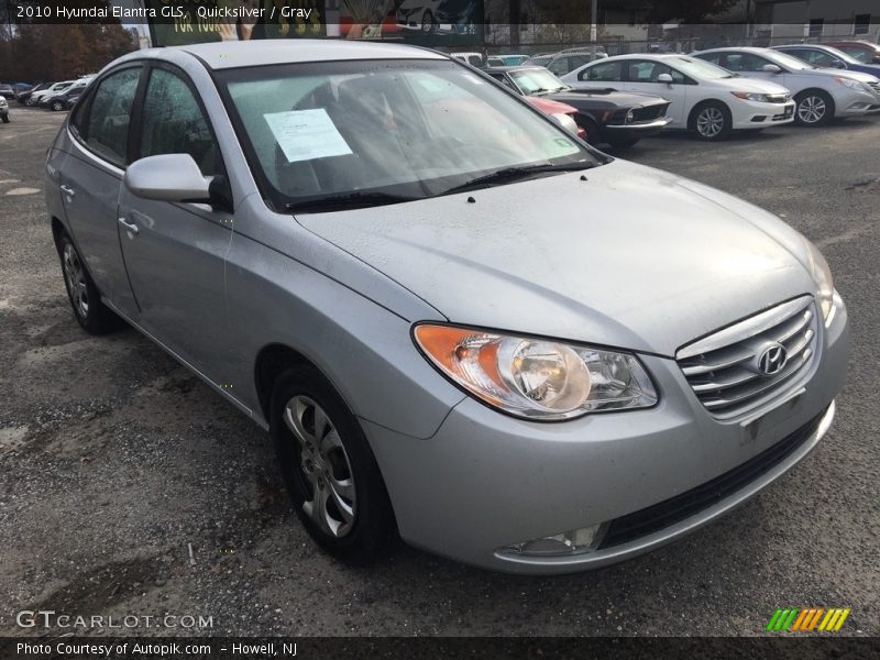 Quicksilver / Gray 2010 Hyundai Elantra GLS