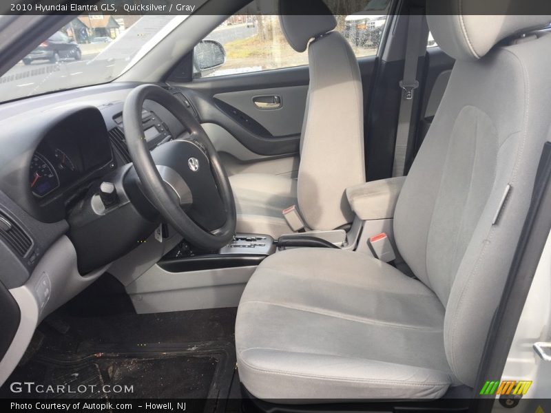 Quicksilver / Gray 2010 Hyundai Elantra GLS