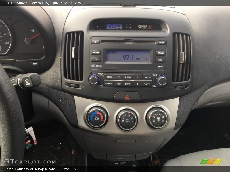 Quicksilver / Gray 2010 Hyundai Elantra GLS