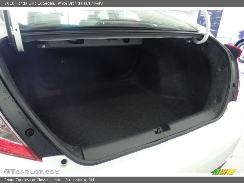 White Orchid Pearl / Ivory 2018 Honda Civic EX Sedan