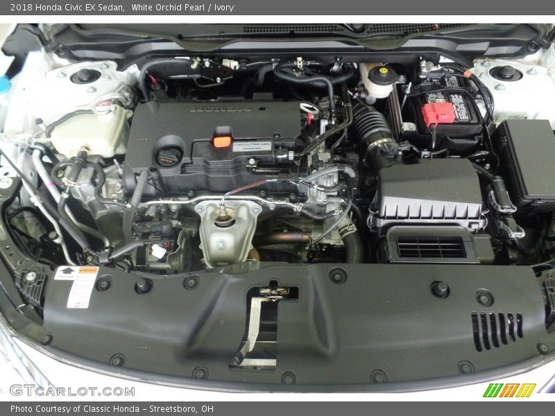 White Orchid Pearl / Ivory 2018 Honda Civic EX Sedan