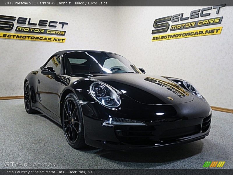 Black / Luxor Beige 2013 Porsche 911 Carrera 4S Cabriolet