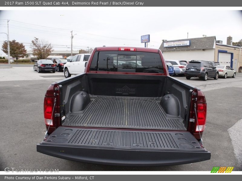 Delmonico Red Pearl / Black/Diesel Gray 2017 Ram 1500 SLT Quad Cab 4x4
