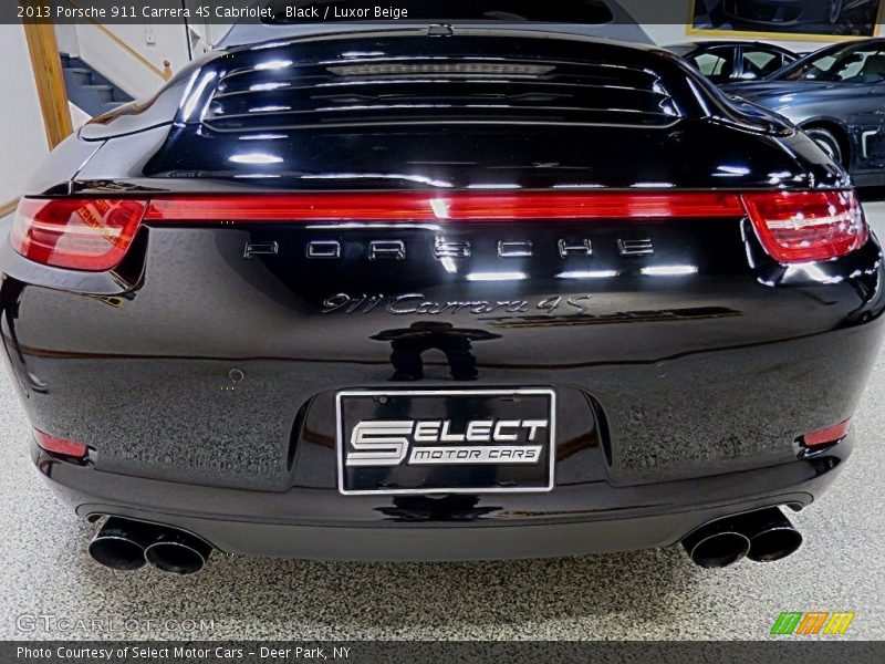 Black / Luxor Beige 2013 Porsche 911 Carrera 4S Cabriolet