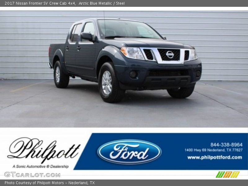 Arctic Blue Metallic / Steel 2017 Nissan Frontier SV Crew Cab 4x4