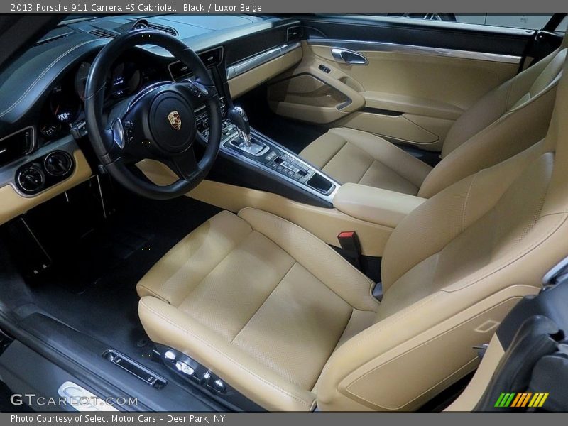 Black / Luxor Beige 2013 Porsche 911 Carrera 4S Cabriolet