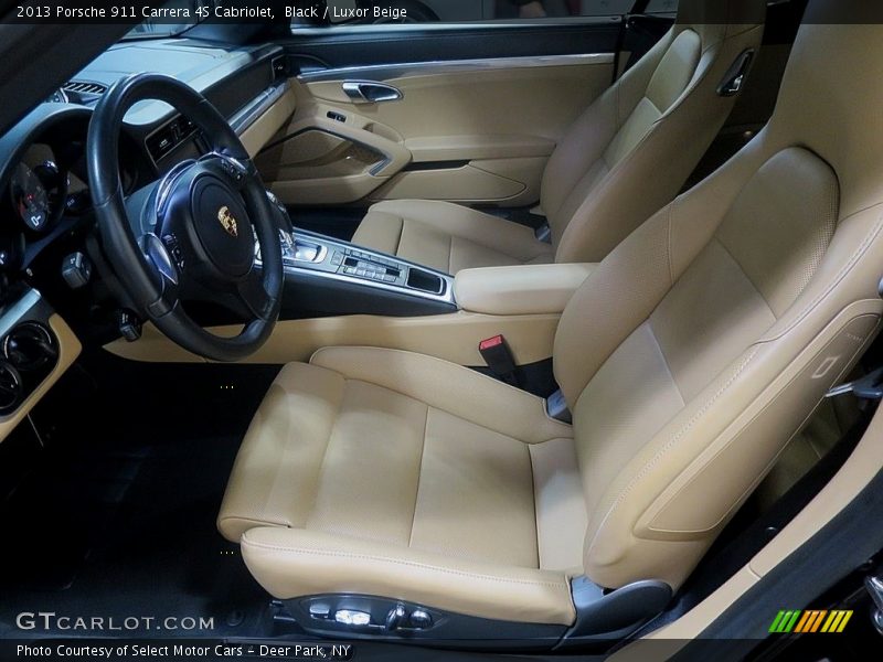 Black / Luxor Beige 2013 Porsche 911 Carrera 4S Cabriolet