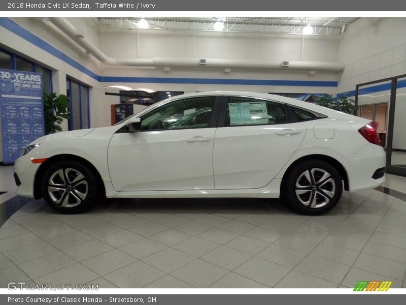 Taffeta White / Ivory 2018 Honda Civic LX Sedan
