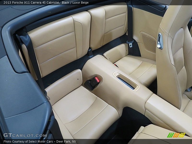Black / Luxor Beige 2013 Porsche 911 Carrera 4S Cabriolet