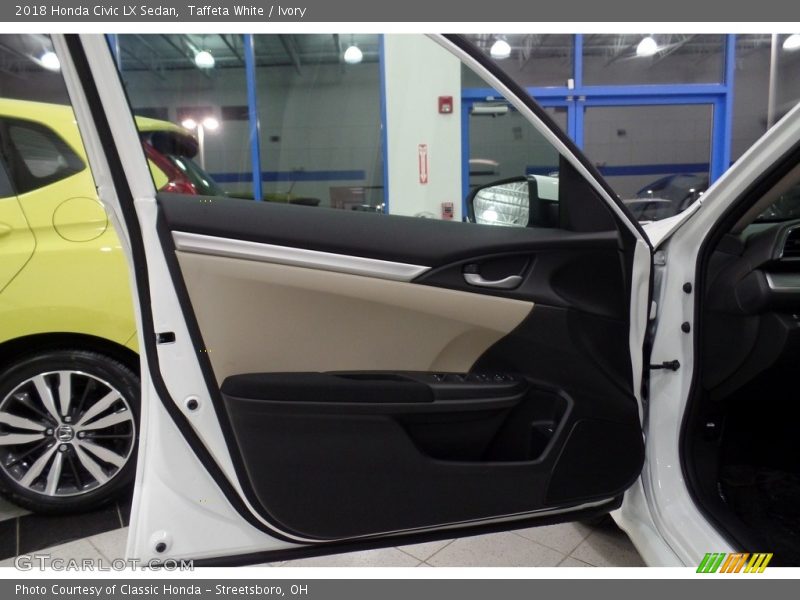 Taffeta White / Ivory 2018 Honda Civic LX Sedan