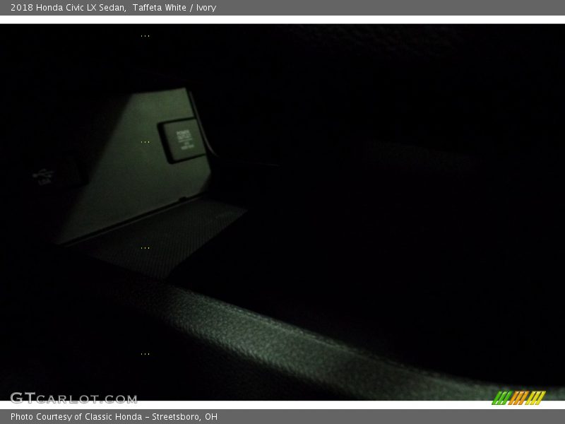 Taffeta White / Ivory 2018 Honda Civic LX Sedan