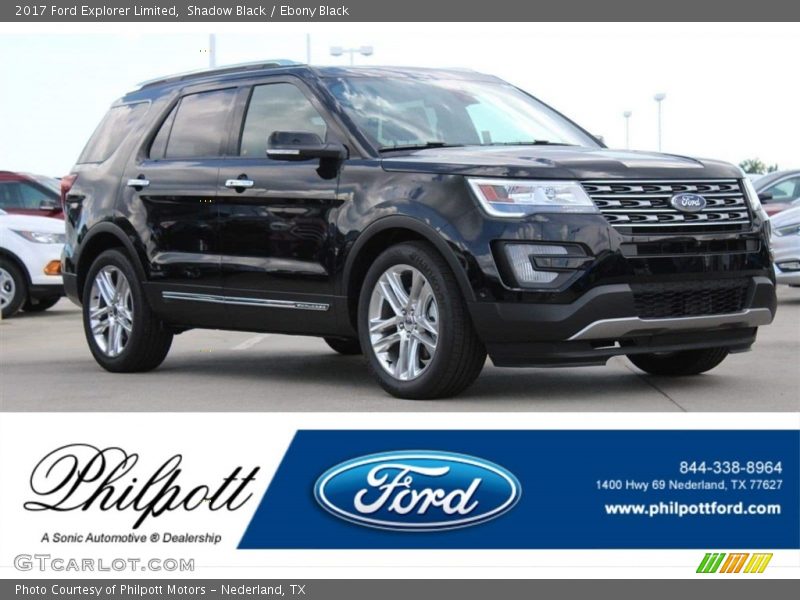 Shadow Black / Ebony Black 2017 Ford Explorer Limited