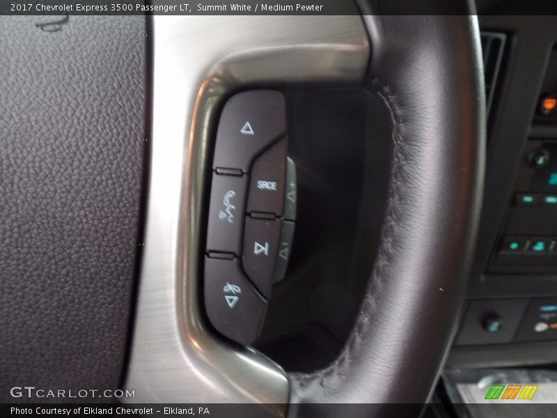 Summit White / Medium Pewter 2017 Chevrolet Express 3500 Passenger LT