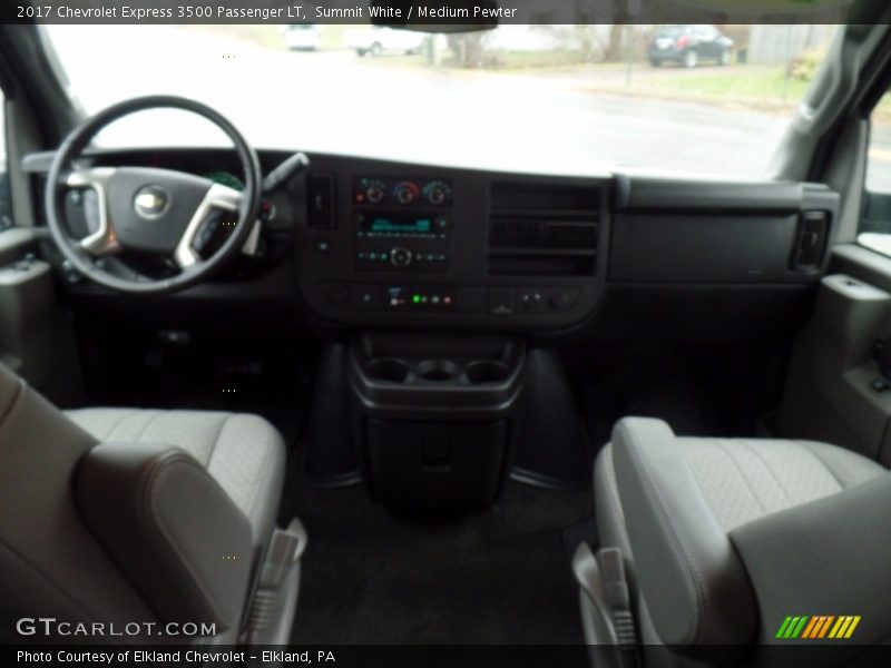 Summit White / Medium Pewter 2017 Chevrolet Express 3500 Passenger LT