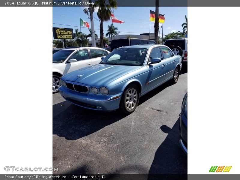 Platinum Silver Metallic / Dove 2004 Jaguar XJ XJ8