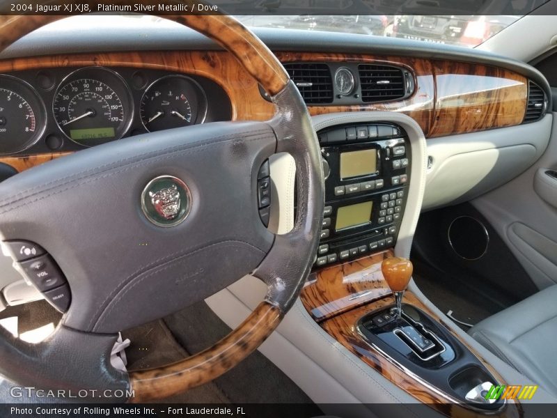Platinum Silver Metallic / Dove 2004 Jaguar XJ XJ8
