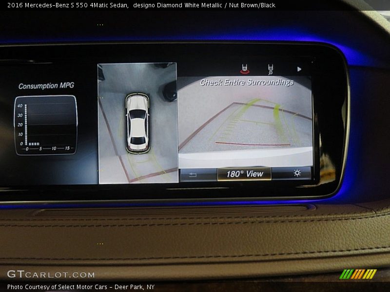 designo Diamond White Metallic / Nut Brown/Black 2016 Mercedes-Benz S 550 4Matic Sedan