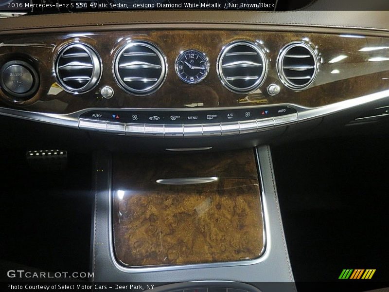 designo Diamond White Metallic / Nut Brown/Black 2016 Mercedes-Benz S 550 4Matic Sedan