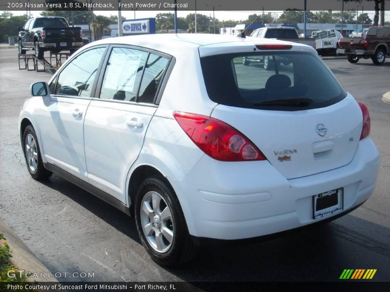 Fresh Powder / Charcoal 2009 Nissan Versa 1.8 SL Hatchback