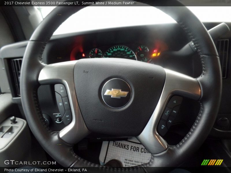 Summit White / Medium Pewter 2017 Chevrolet Express 3500 Passenger LT