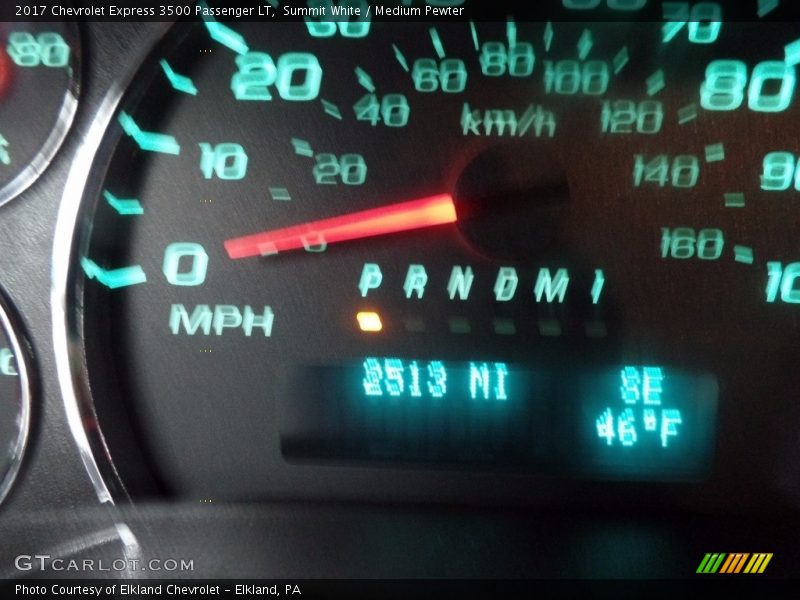 Summit White / Medium Pewter 2017 Chevrolet Express 3500 Passenger LT