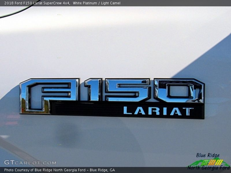 White Platinum / Light Camel 2018 Ford F150 Lariat SuperCrew 4x4