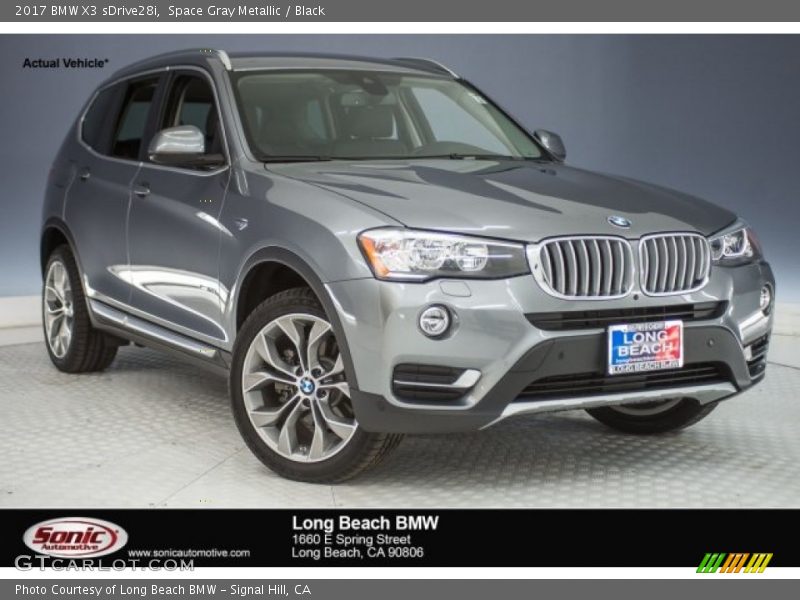 Space Gray Metallic / Black 2017 BMW X3 sDrive28i
